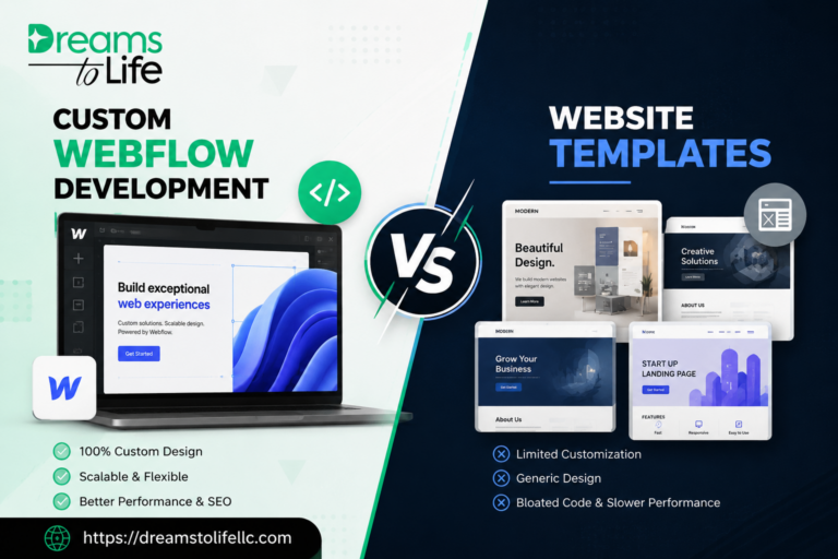 Custom Webflow Development vs. Website Templates: Which Is Better?